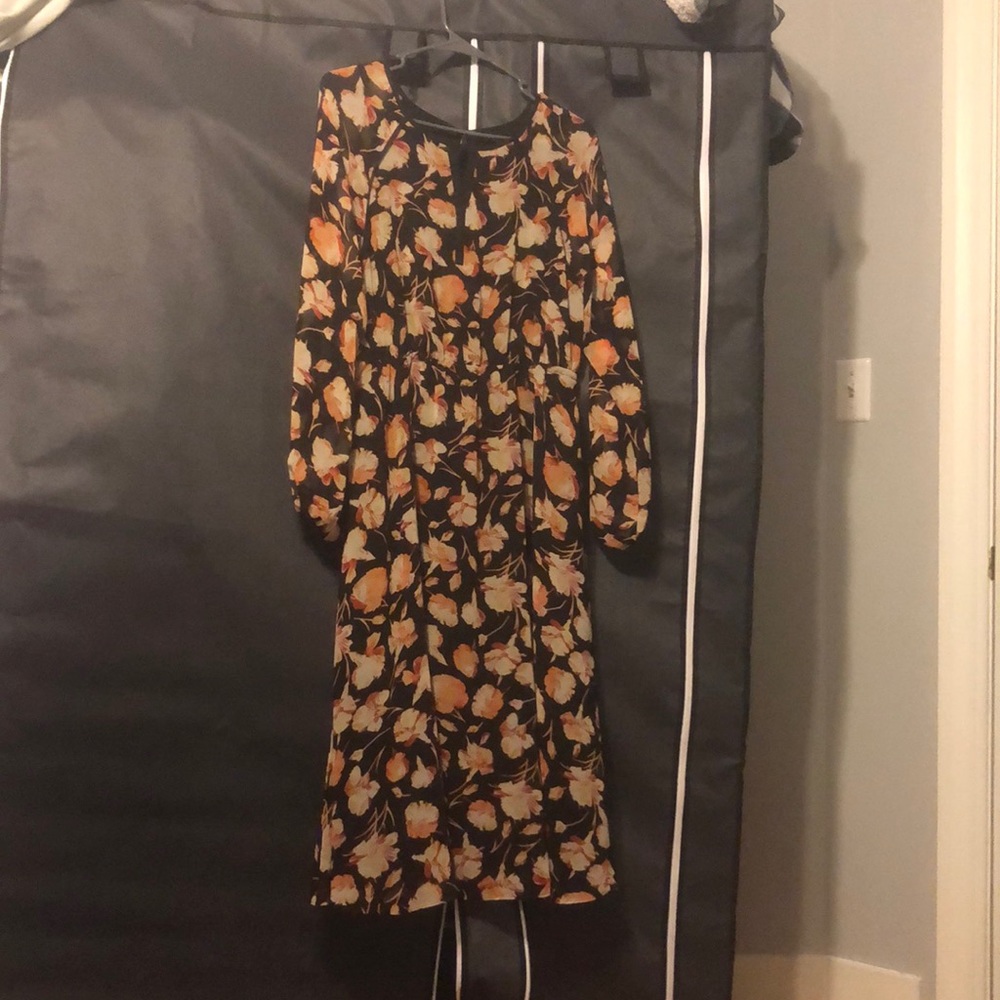 Long sleeve floral dress